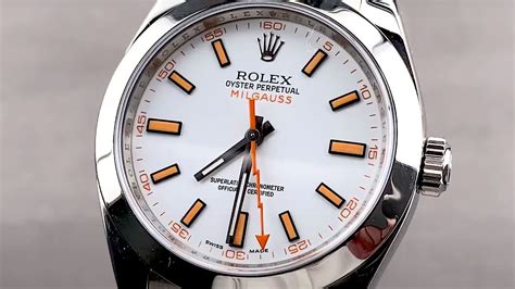 rolex 116 400|rolex milgauss 116400 white.